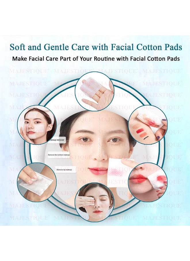 MAJESTIQUE Majestique Makeup Removing Cotton Wipes with Soft Touch for Eye, Face Cleansing Tissues, Pure Cotton Pad, Multifunctional, Cotton Pads for Face Toner - 460 Count / 2 Box  - Image 4