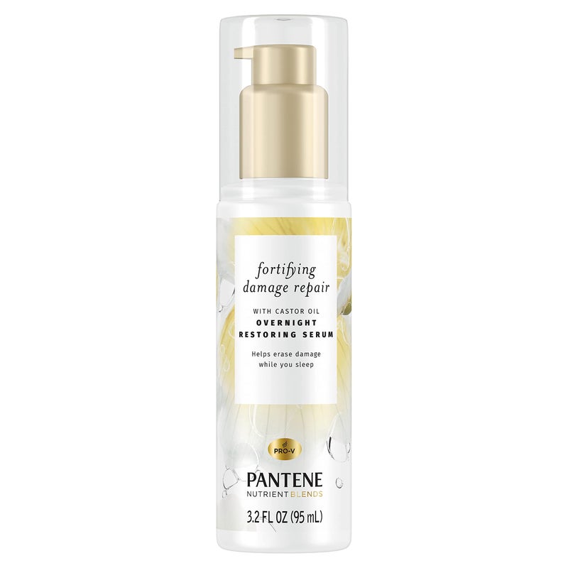 Pantene Fortifying Damage Repair Overnight Serum, Sulfate Free, Nutrient Blends, 3.2 fl oz