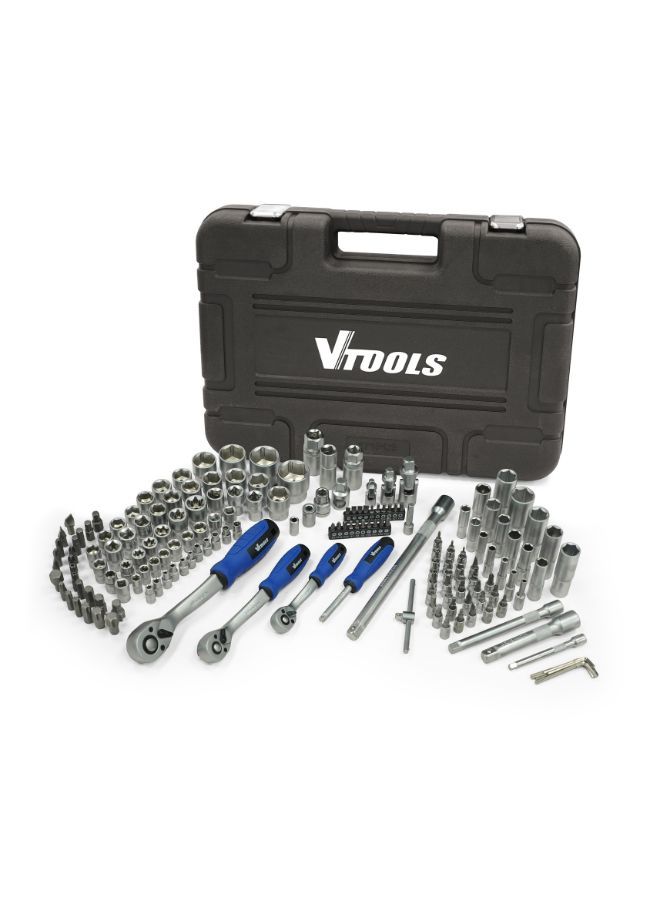 VTOOLS 172 PC Impact Socket Tool Set in Portable Case