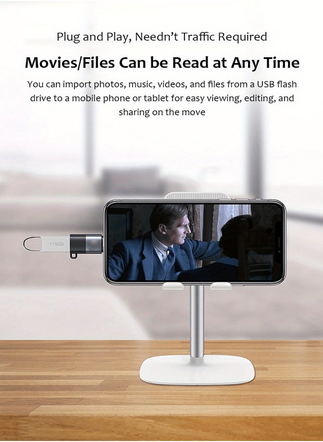 USB-C to Lightning OTG Adapter with Charging & Digital Audio DAC Support for iPhone 13 12 11 Pro Max iPad - File Transfer, Headphone Converter