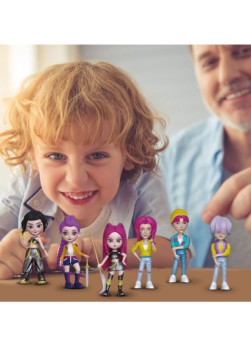 KPOP Figures Kpop Demon Hunters Action Figure Home Decor Desk Ornament For Hunters Fans 12 pcs set - Image 2