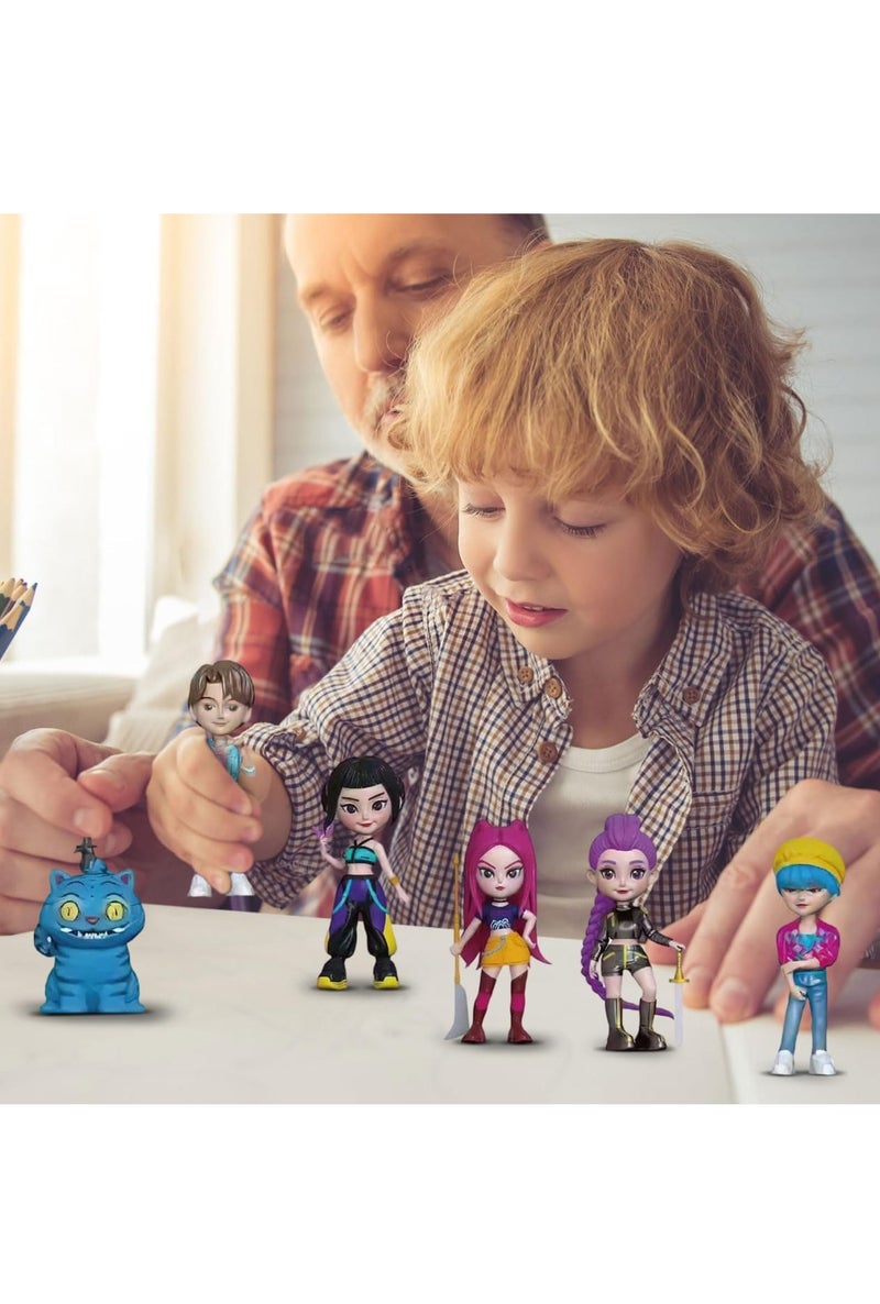 KPOP Figures Kpop Demon Hunters Action Figure Home Decor Desk Ornament For Hunters Fans 12 pcs set - Image 3