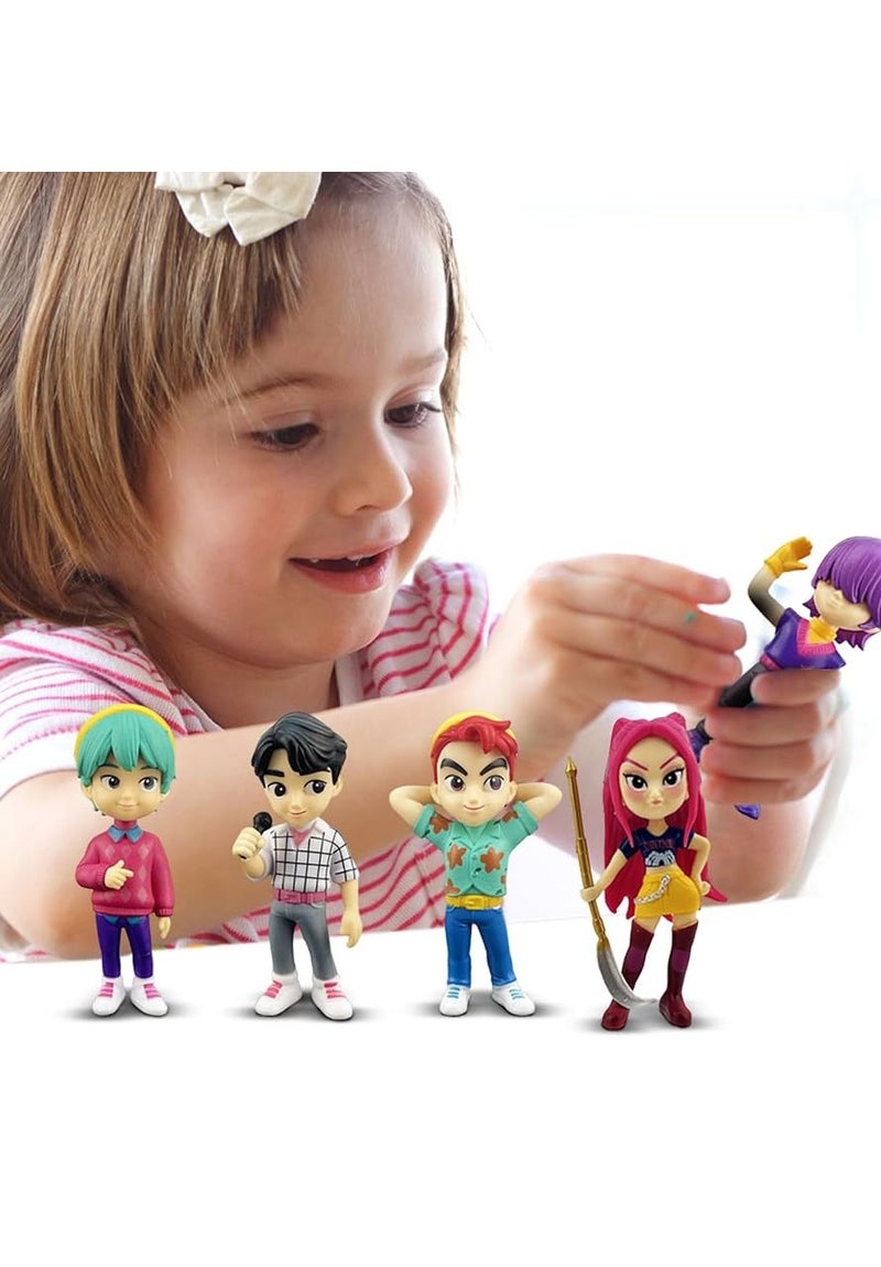 KPOP Figures Kpop Demon Hunters Action Figure Home Decor Desk Ornament For Hunters Fans 12 pcs set - Image 4