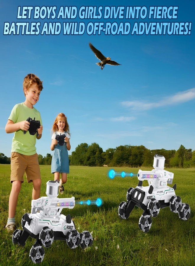 Godboat Robot Dog - Smart Toys for Kids with Music & LED Eyes, 2.4GHZ RC Car, 8-Wheel Stunt, 9+ Lifelike Actions and Water-Shooting, Age 3 4 5 6 7 8 Year Old Boys Girls Christmas & Birthday Gifts 2026 - Image 2