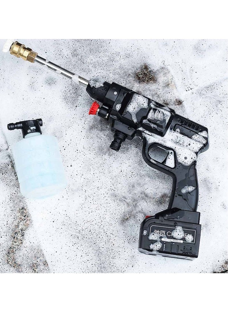 48V Cordless Portable Washer Electric High Pressure Cleaner Machine 200W 30Bar Lithium Handheld Car Cleaning Device With Foam Generator Nozzle Water Pump - Image 3