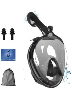 Generic Full Face Snorkel Mask Adult, Snorkel Mask Full Face with Anti-fog & Anti-leak Design, 180°View Diving Mask with Detachable Camera Mount/Adjustable Head Straps/Earplugs  - Image 1