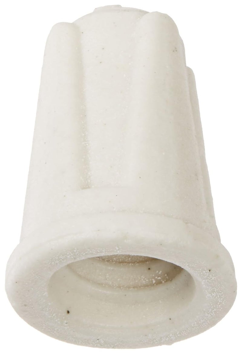 TOP-L-D Easy-Twist Large Ceramic Wire Connector, 18-8 AWG at 600 V, Splicing Wire, 1000 F Max, White, Ohm