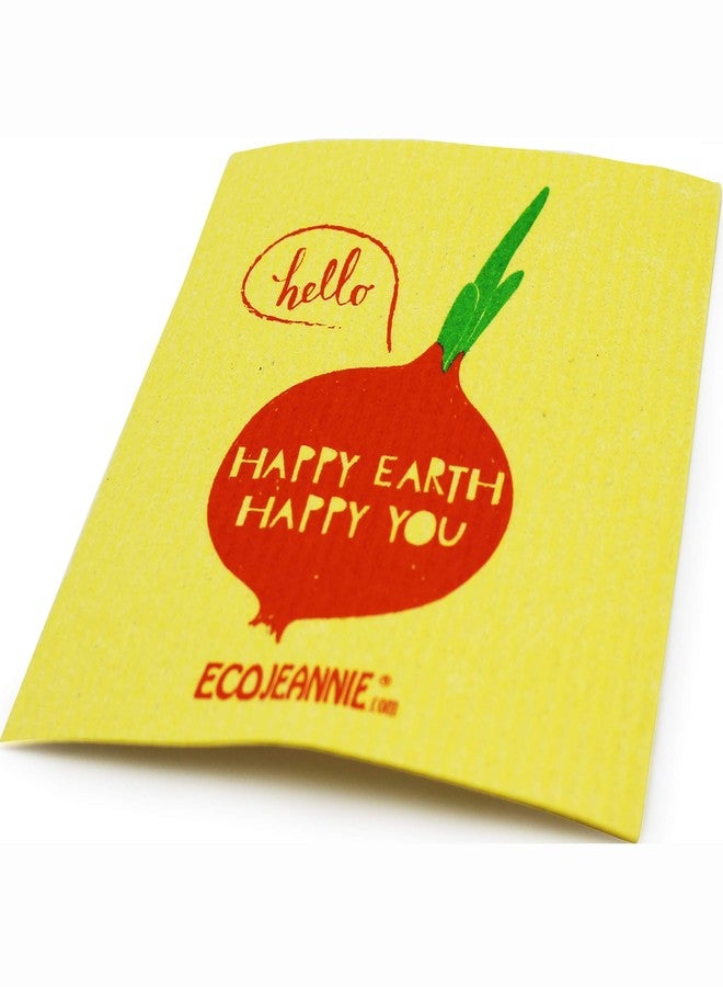 EcoJeannie (5 Pack) Eco-Friendly German Cleaning Cloth 100% Biodegradable Cellulose Sponge Cloths, Kitchen Cloths, GMO-Free, Reusable - Made in Germany Packaged in P.R.C. - Image 4
