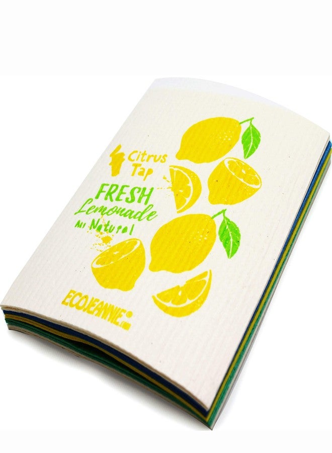 EcoJeannie (5 Pack) Eco-Friendly German Cleaning Cloth 100% Biodegradable Cellulose Sponge Cloths, Kitchen Cloths, GMO-Free, Reusable - Made in Germany Packaged in P.R.C. - Image 5