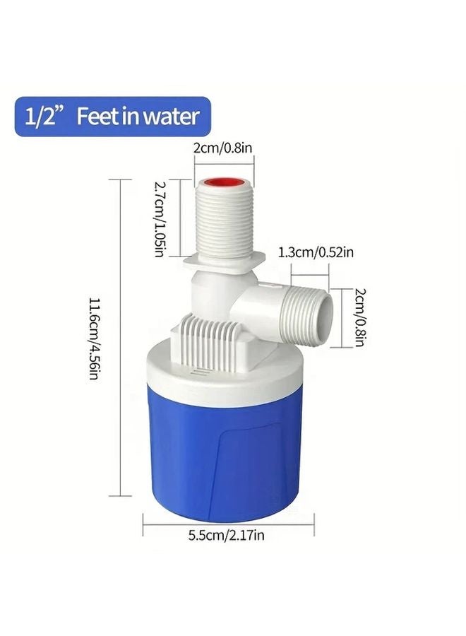 1 2 Inch Fully Automatic Water Level Control Float Valve PVC Stainless Steel Finish - Image 1