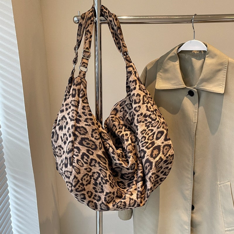 Casual Commuter Large Capacity Leopard Print Bag Women'S All-Match Crossbody Bag Shoulder Tote Bag - Image 1