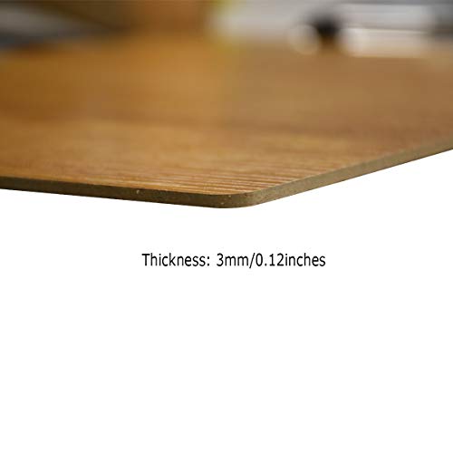 Enyuwlcm Wooden Clipboard Durable MDF Clipboard A4 Letter Size for Office Low Profile Clip 2 Packs Brown - Image 5