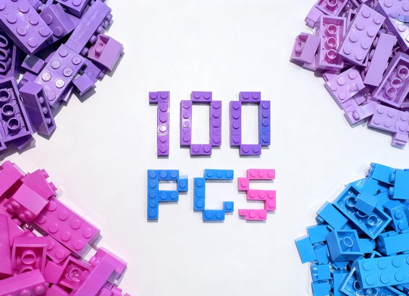 YUJHITP 100 Pieces Building Bricks Bulk Small Bricks for Building Compatible with Lego Parts and Pieces Creative Building Block Friends Toys for Girls Ages 6 7 8 9 10 Year Old - Image 3