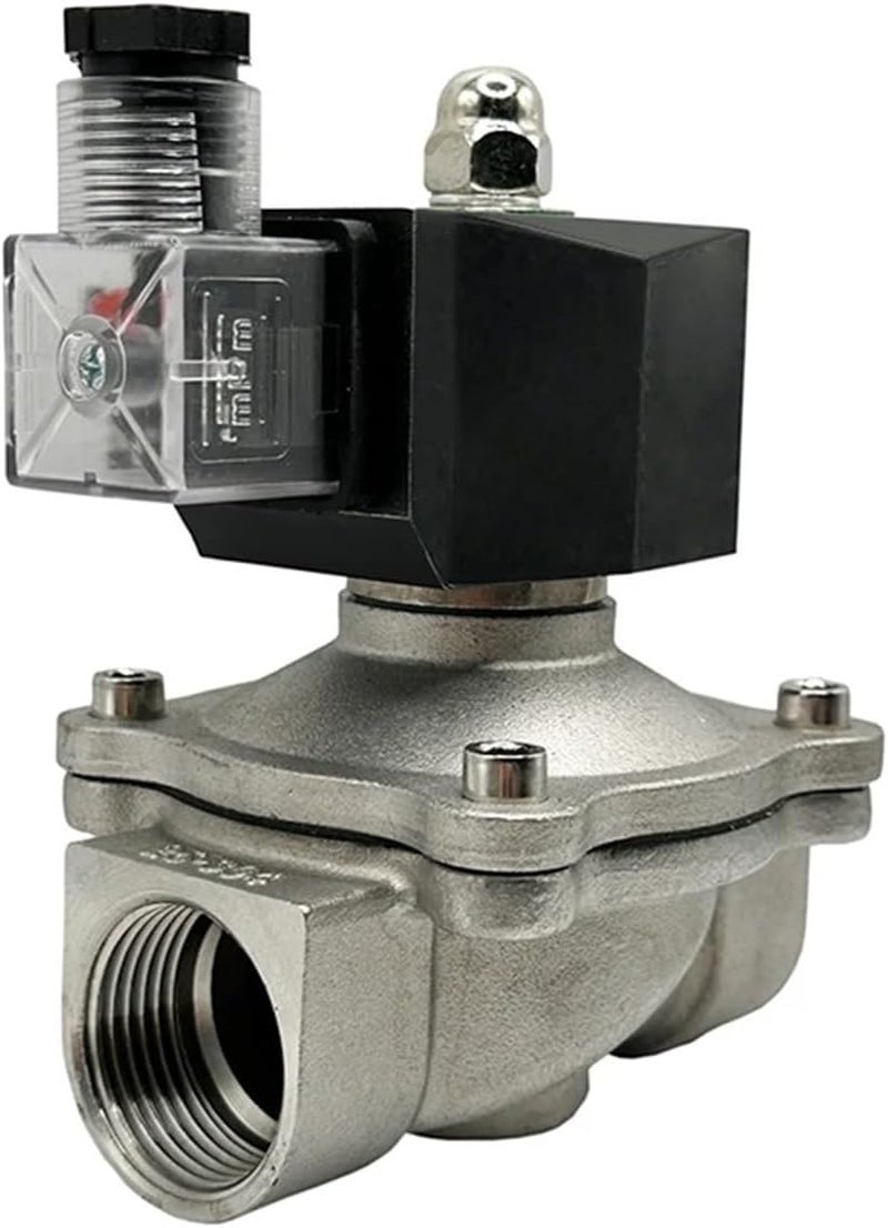 صمام كهرومغناطيسي مغلق عادةً بقياس 1/2" 3/4" 1" 2" للمياه، جهد 24v أو 230v أو 12v، من الفولاذ المقاوم للصدأ، معتمد IP65، مع ختم NBR_240VAC - Image 2