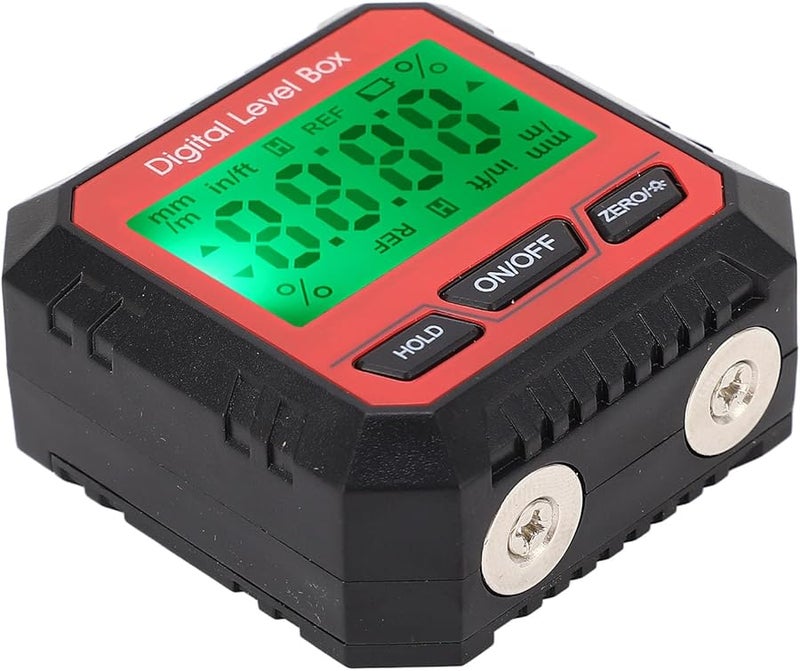 Digital Level Box Magnetic Angle Finder Protractor Red LCD Display Inclinometer - Image 5