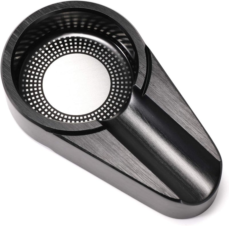 CiTree Cigar Travel Ashtray, Metal (Black) - Image 1