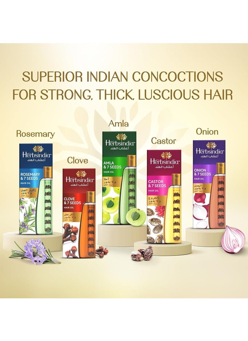 Herbsindia - Amla and 7 Seeds Hair Oil 180 ml - Image 1