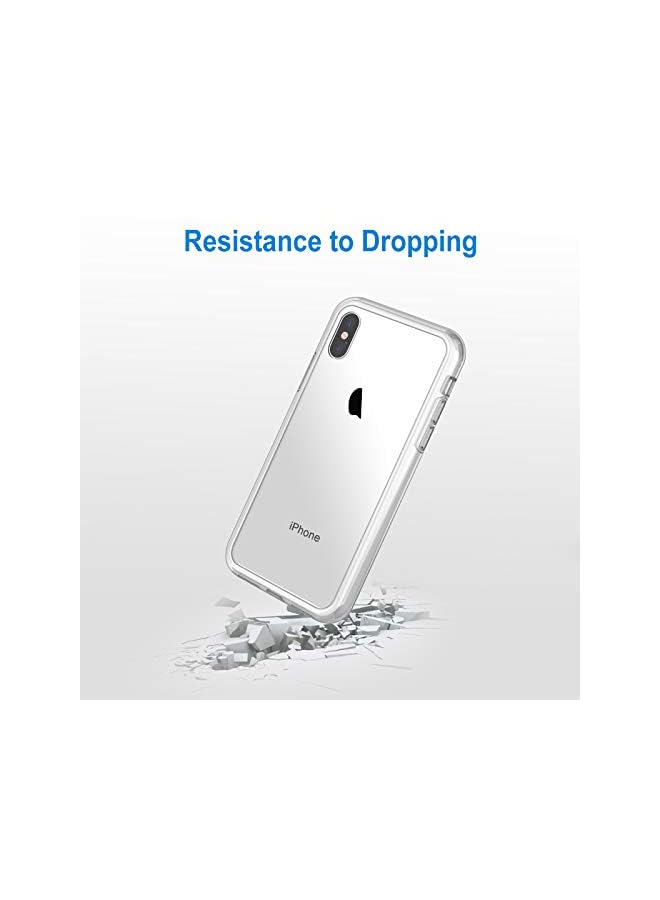 جي تيك حالة لـ iPhone XS و iPhone X ، وغطاء مصدٍ للهاتف غير الصفراء ، واضطراب مضاد للخلع (واضح) (واضح) - Image 4