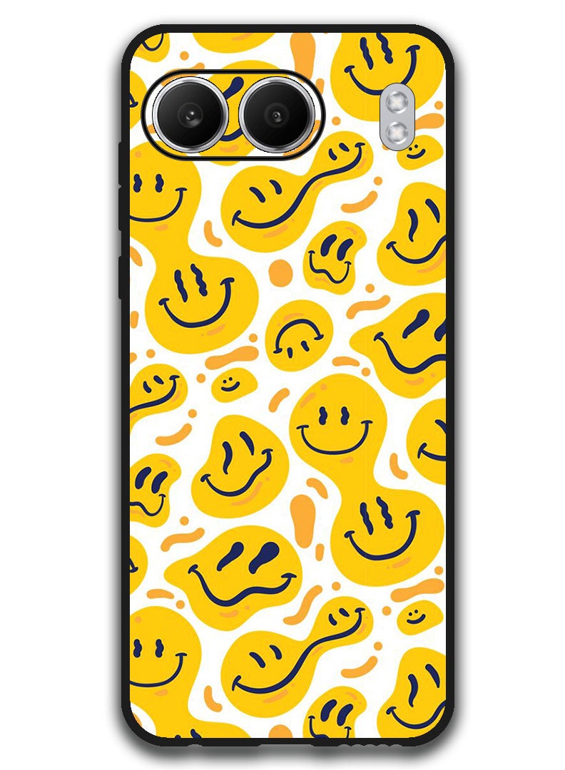 Theodor Protective Case Anti Scratch Shock Proof Bumper Cover For OnePlus Nord 4 Smileys Yellow - Image 1