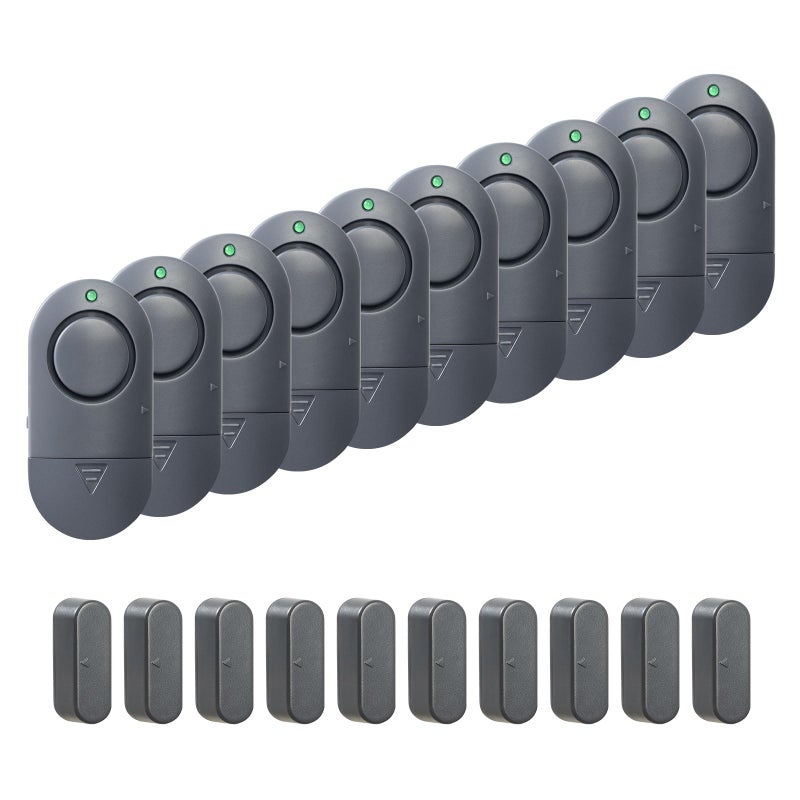 Rinetiy Window Alarm Sensors 120DB Loud Door Chimes for Store Window and Door Alarms for Kids Safety 10 Pack - Image 2