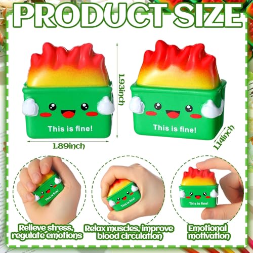 Leitee 48 Pcs Dumpster Stress Relief Balls Mini Dumpster Fidget Toy Stress Balls for Adults Therapy Fidget Appreciation Gifts for Office Coworker Birthday Graduation Office Stuffer Gift Green - Image 5