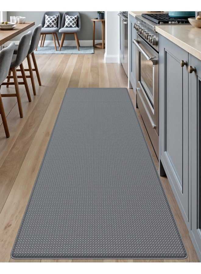 DEXI Kitchen Floor Mats Cushioned Anti Fatigue, 23x59, Large Wide Standing Runner Rug Waterproof, Comfort Memory Foam Padded for Front Sink Laundry, Grey - Image 1