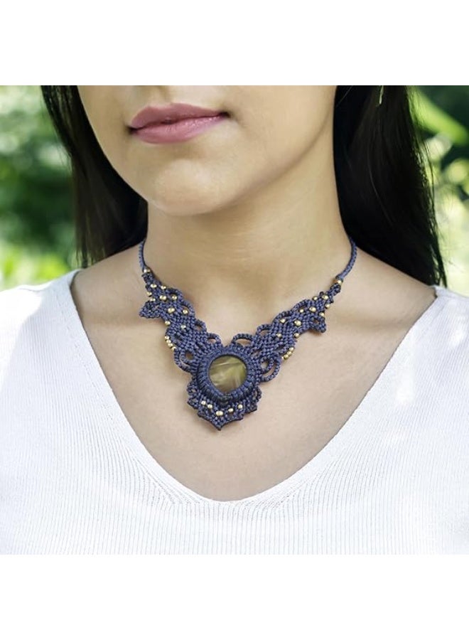 انتيكيانو قلادة مكرمية مصنوعة للنساء - Image 4