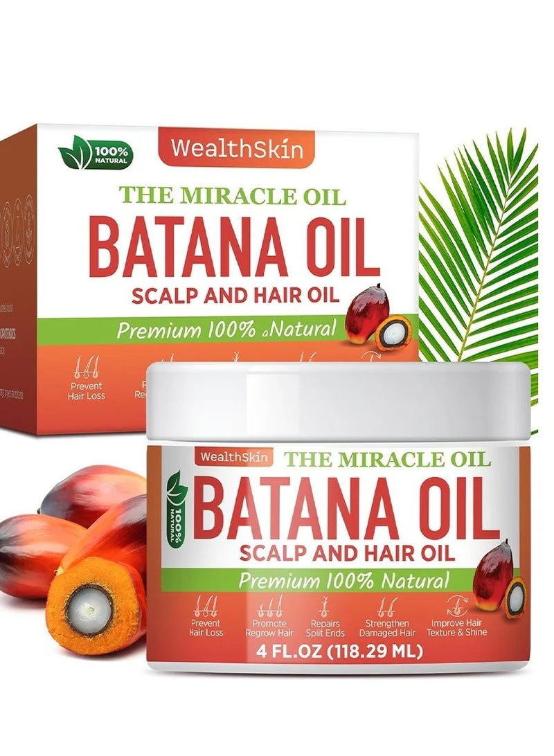 Wealthskin Batana Miracle Scalp Treatment Oil, 4 oz 118.29ml - Image 1