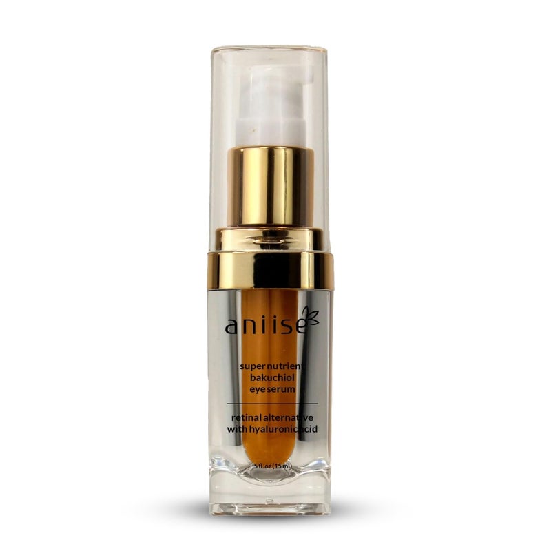 AntiAging Bakuchiol Eye Serum  Retinol Alternative with Hyaluronic AcidTargets Fine Lines Puffiness  Signs of AgingLightweight NonGreasy Formula for Youthful Radiant Eyes  05 fl oz15 ml