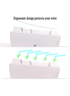 Rock Pow 60% Wired Gaming Keyboard, 61 Keys RGB Backlit Wrist Rest Ultra-Compact Mini Waterproof Keyboard for PC Computer Gamer White  - Image 4