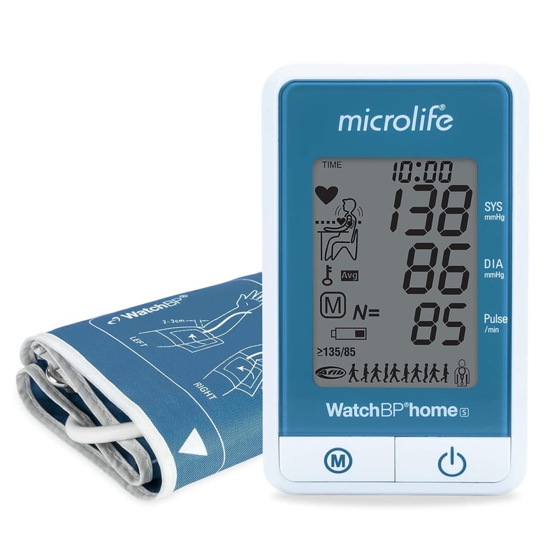 Microlife WatchBP Home S Professional Blood Pressure Monitor As Used by the NHS GPs Pharmacies with Atrial Fibrillation AFIB Detection ESH BIHS Validated - Image 1