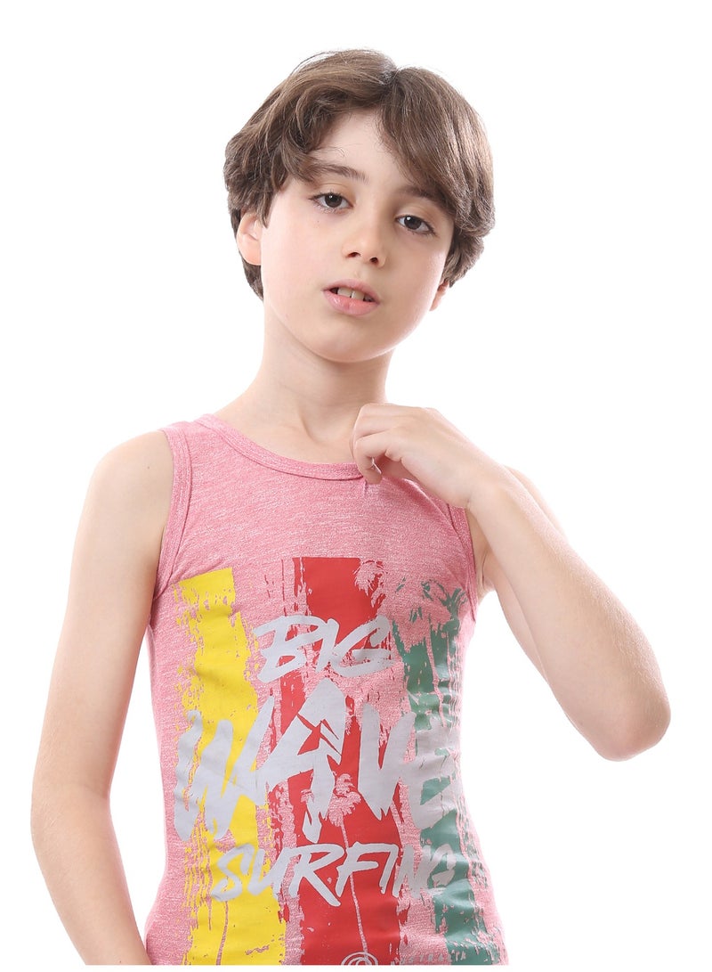 Andora Sleeveless Boys Cotton Printed Shirt - Multicolor - Image 5