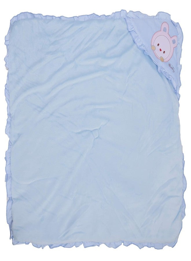 Pokory Soft Baby Wrapper Luxury Winter Quilt & Sleeping Bag for Newborns 0-12 Months Warm, Cozy Cover for Boys & Girls Blue - Image 2