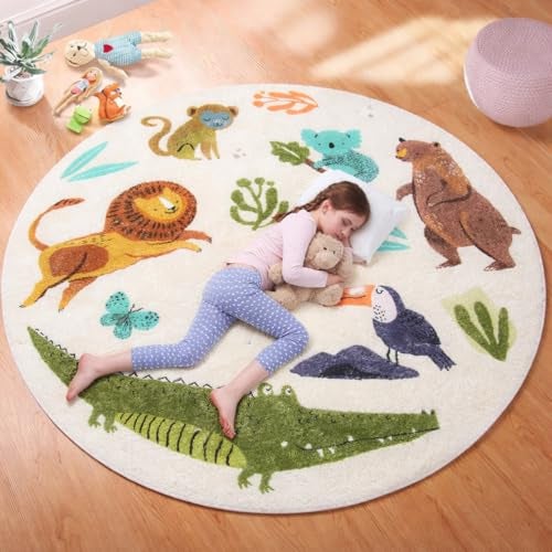 Metreno Kids Mats for Floor Plush Foam Mat for Infants Non-Slip Children Crawling Mat Washable Carpet Rug for Babies Children Play for Playroom Kindergarten Nursery (100 * 100cm) - Image 1