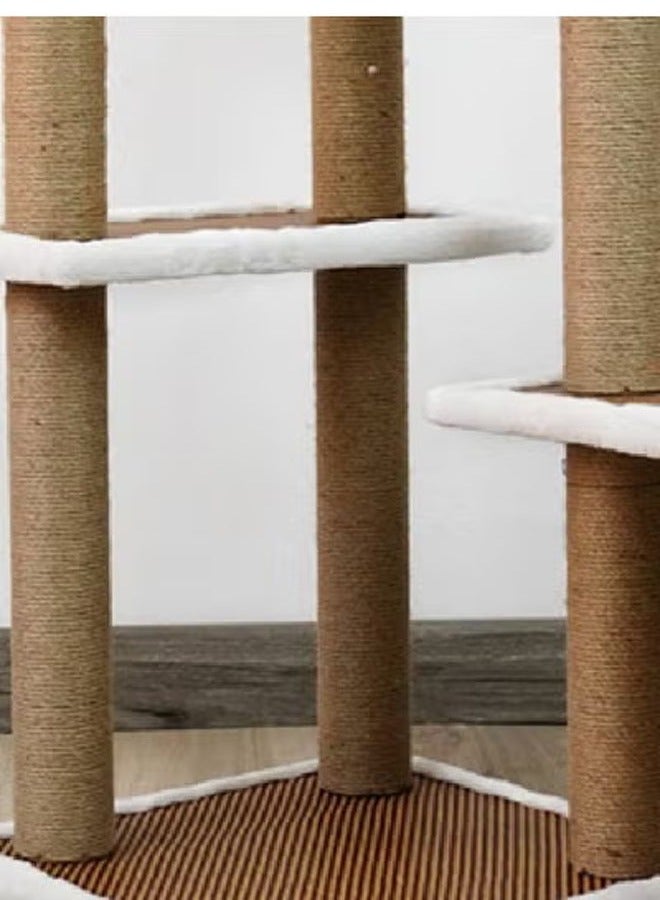 KLNAMAEAAN Tall Multi-Level Cat Tree Tower with Perches, Beds & Toys – 133cm Height - Image 5