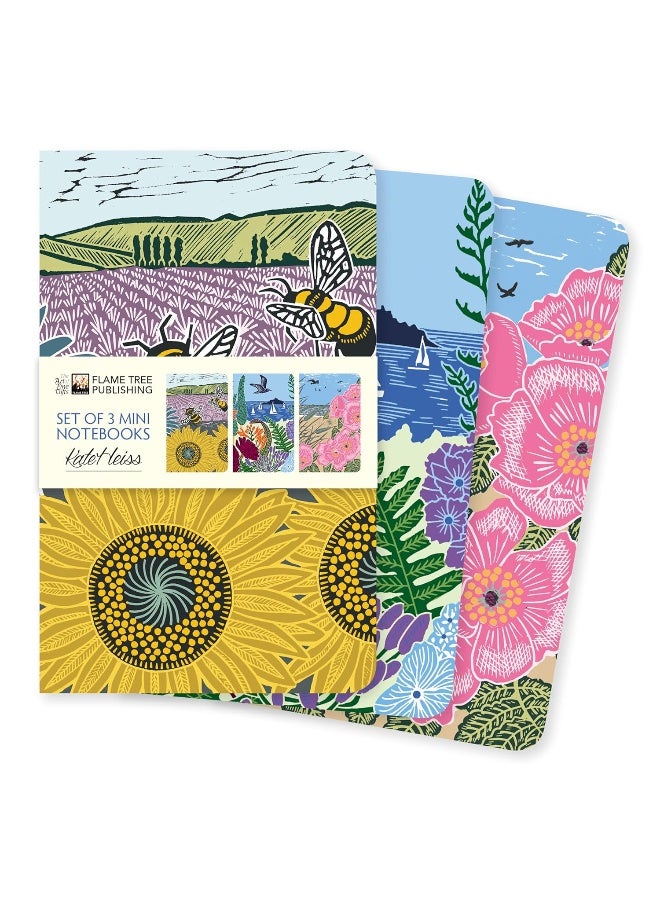 Flame Tree Gift Kate Heiss Set of 3 Mini Notebooks  - Image 1