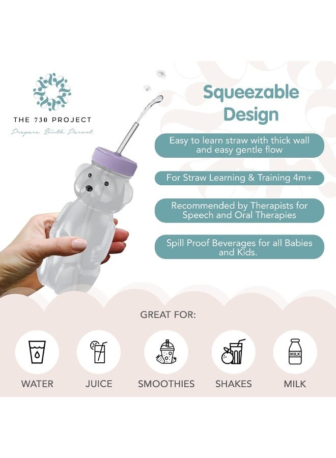 The 730 Project Honey Bear Straw Cup for Babies 3 pack - Image 5