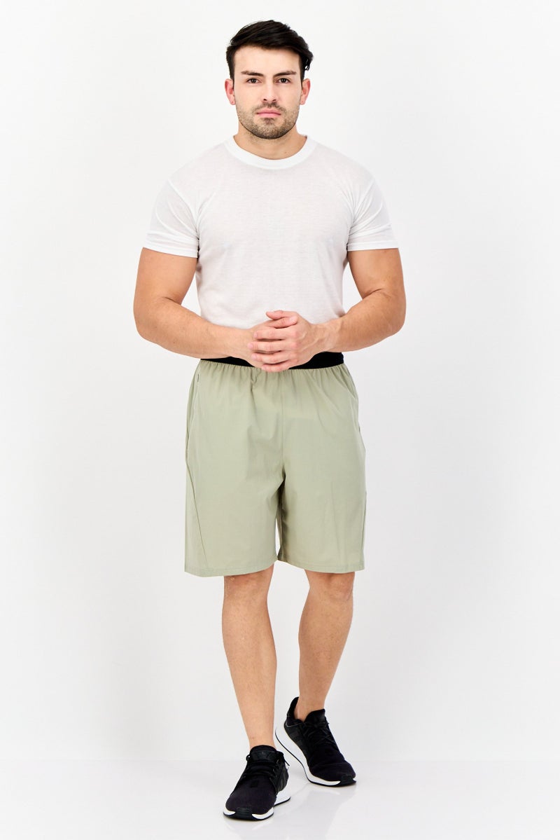 RBX Men Sportswear Fit Training Shorts, Sage Green  - Image 3