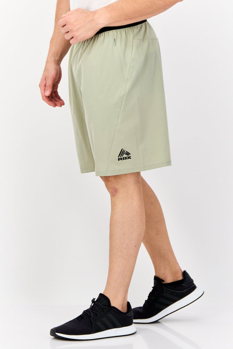 RBX Men Sportswear Fit Training Shorts, Sage Green  - Image 4
