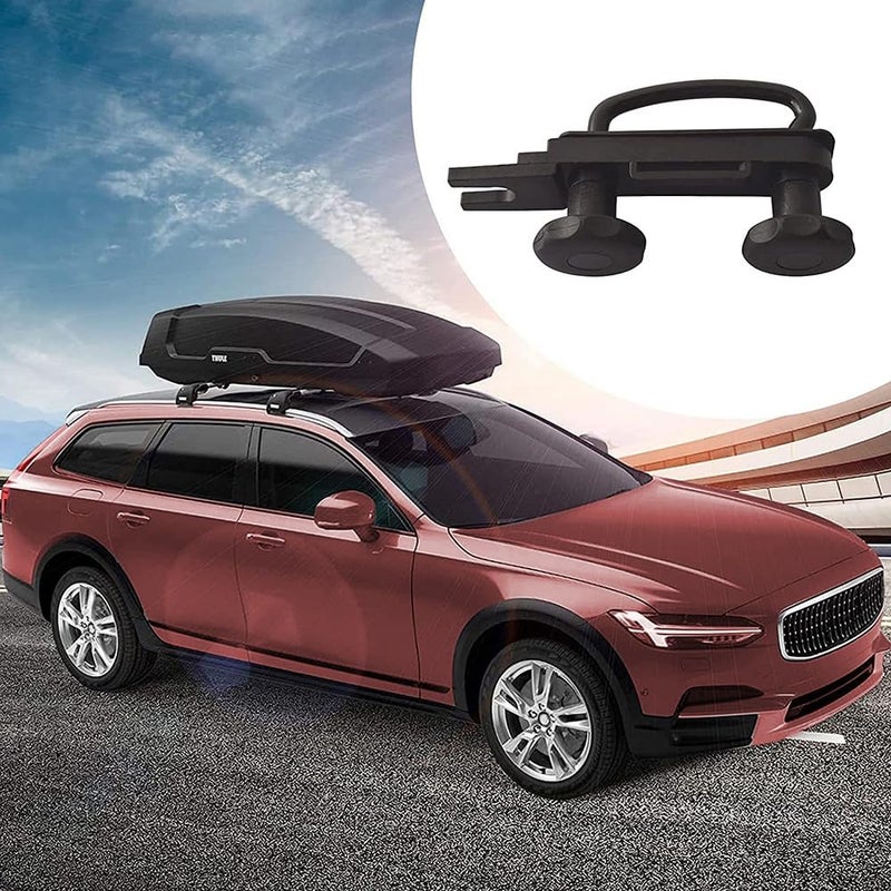 JSCARLIFE Roof Box U-Bolt Clip, 4 PCS Universal Stainless Steel Roof Box U-Bolt Clamps, Rooftop Cargo Carrier Rack Bolts Car Van mounting Accessories U-Bracket Clips with 8 Lock Nuts 2 Strap Kit - Image 4