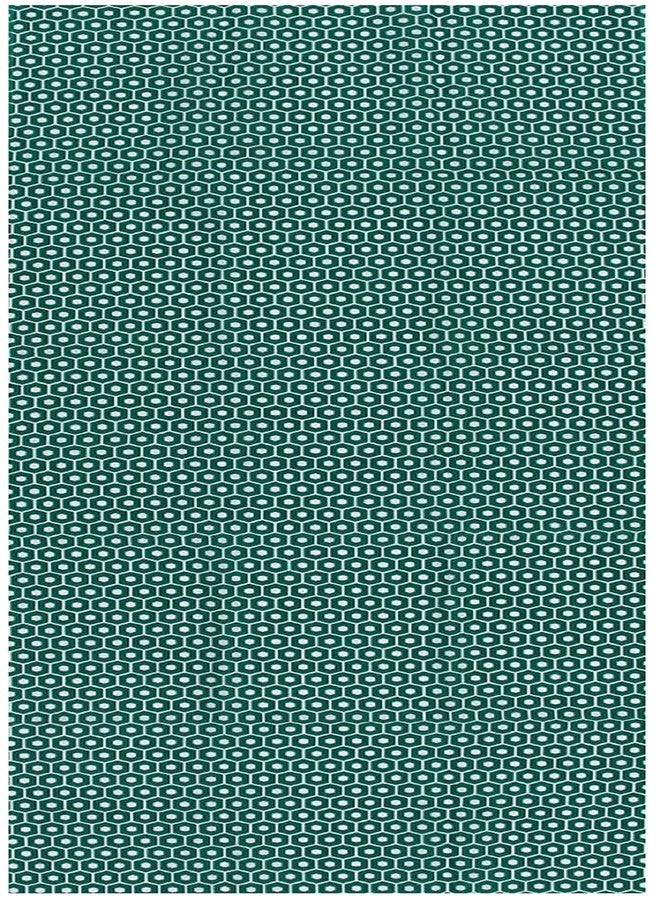 KOMESICHI irodori Japanese Traditional Towel Tenugui Turtle Shell 12.99 x 34.64 in with Tenugui Iroha (English Manual) - Image 2
