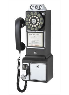 Crosley CR56-BK 1950's Payphone with Push Button Technology, Black  - Image 2