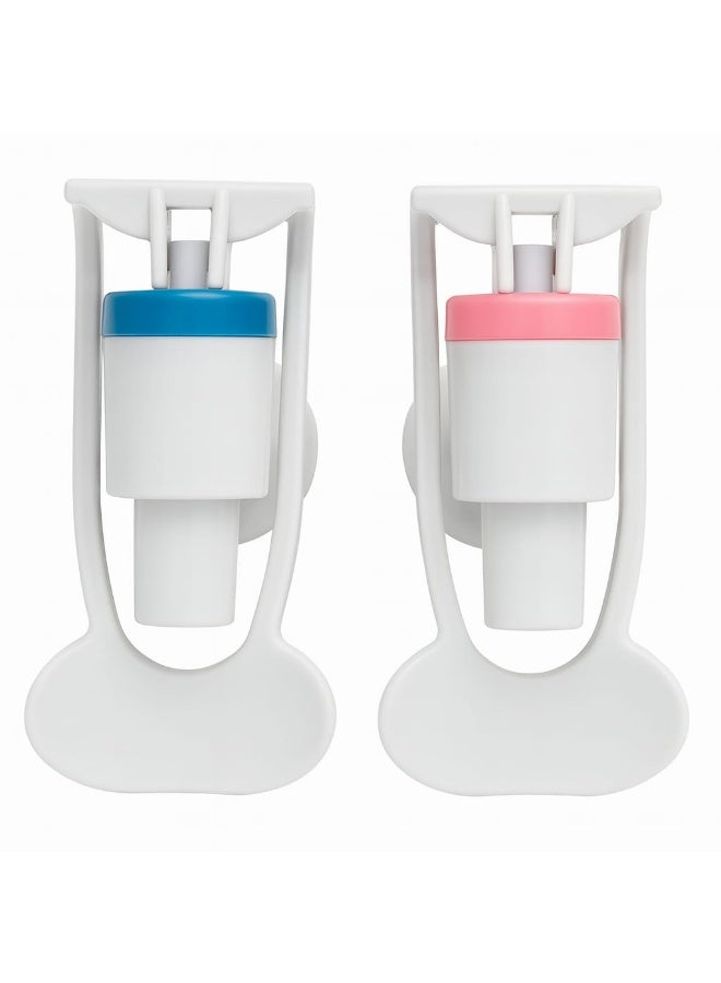 Cooler tap-External sin Hot & Cold Water Dispenser Tap Set – Universal Replacement Cooler Faucet (Blue & Pink) – Wide Thread, Durable Plastic Lever, Drinking Water Tap - Image 3
