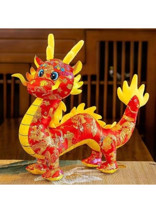 Lucky Dragon Year Plush Toy Doll Zodiac Series Company Event Gift Stock Available Soft PP Cotton Filled Animal Figurine-Color:Red Satin Chinese Dragon-Height:20cm - pzsku/Z721AAD43E5FAE01AFE5CZ/45/1746225536/1e4e8036-ef27-4d21-9f8d-aaa4fbdc4850