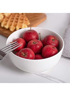 Mash 4 Pieces Ceramic Deep Soup Bowl 6 Inch Diameter - 20 Ounces Large Bowls for Kitchen  - Image 3