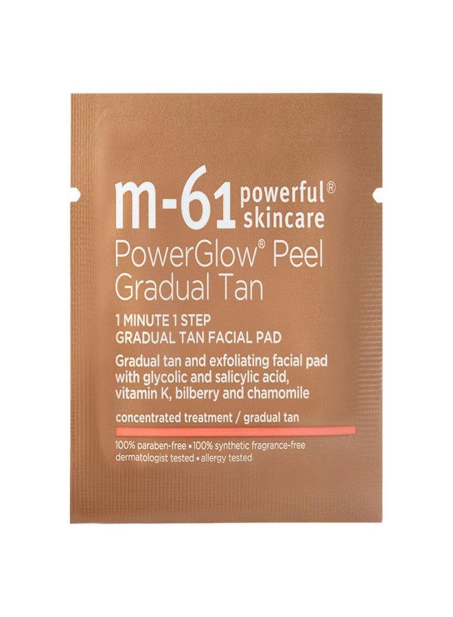 m-61 PowerGlow Peel Gradual Tan | 1-Minute, 1-Step Exfoliating Facial Peel To Build A Streak-Free Radiant Glow. With Glycolic and Salicylic Acid. Dermatologist & Allergy Tested - 10 Treatments - Image 2