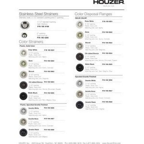 Houzer 190-9264 - 3-1/2 Inch Oil Rubbed Bronze Kitchen Sink Basket Strainer, Durable Food Catcher Stopper for Metal Kitchen Sink, Ideal for Filtering Waste and Preventing Clogs - Image 2