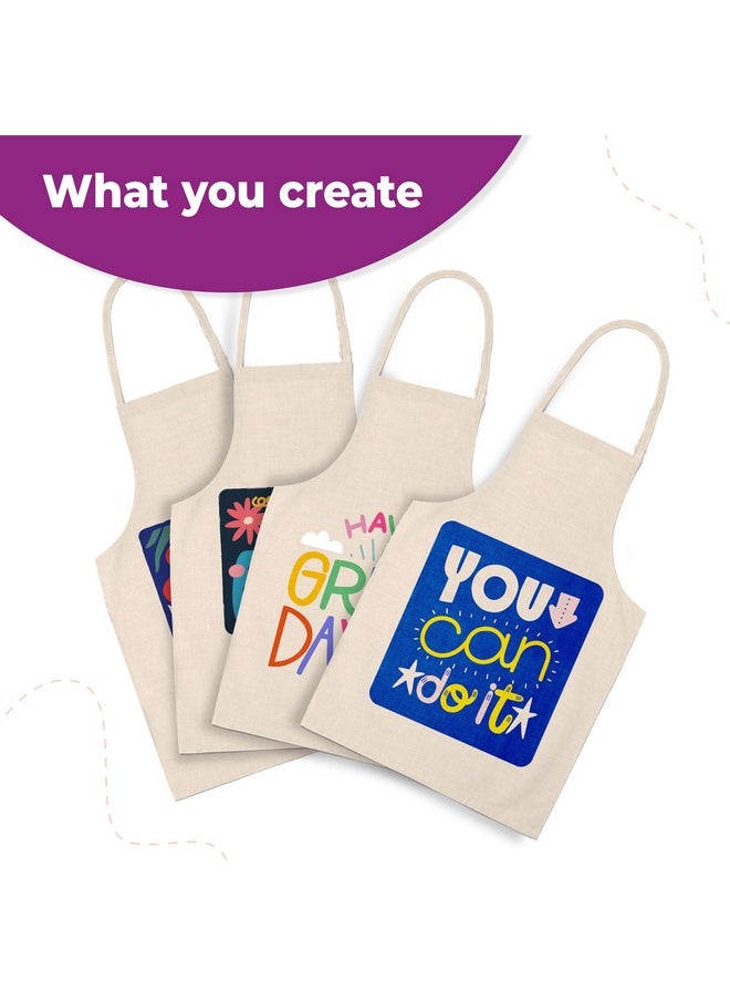 Lighthouse LIGHTHOUSE DIY Painting Kit For Kids Apron | Art and Crafts Kit, Waterproof Chef Apron for Kids | Gift for Kids, With Apron, Acrylic Paint, Paint Brushes, and More, Best Birthday Return Gift for Kids  - Image 5