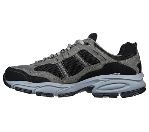 Skechers Sport Men's Vigor 2.0 Trait Memory Foam Sneaker, Charcoal/Black, 13 XW US - Image 3