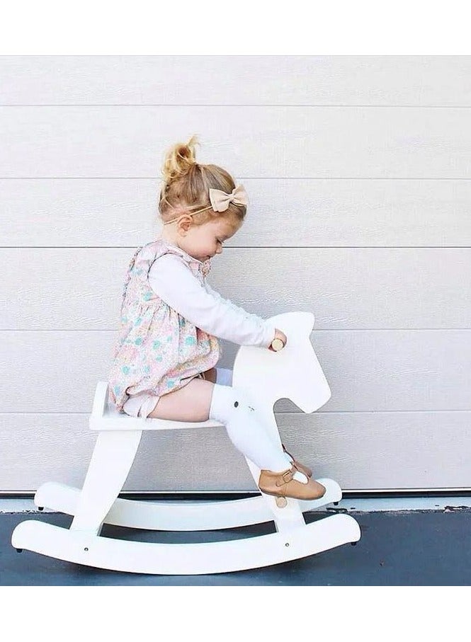 Pikkaboo Woody Buddy Rocking Horse White - Image 3